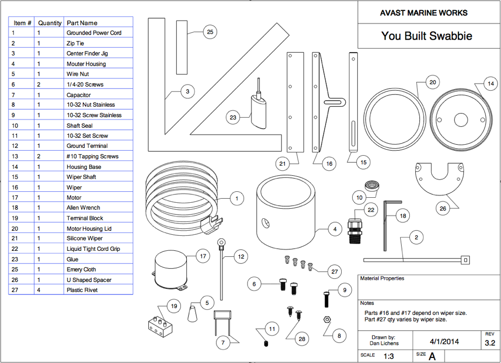 Swabbie Replacement Parts
