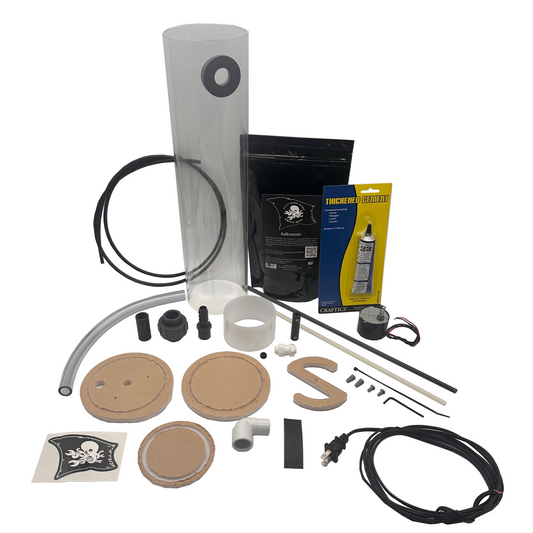 Collection of various components and tools on a white background. Avast Marine Kalk (K1/K2) DIY Kit _Hero Image