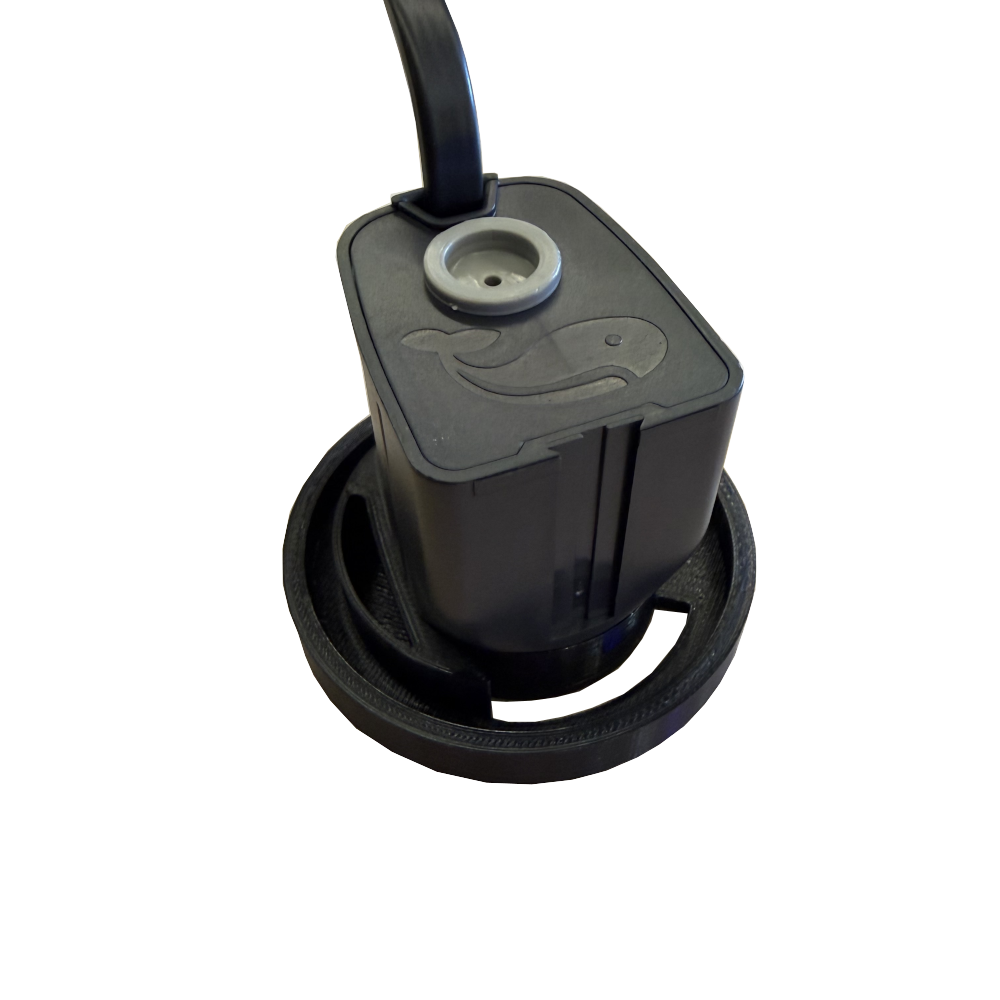 Avast Marine Plank_3.71. Black electronic component with a cable on a white background. Plank 3.71 Mixing Pump Upgrade (BETA) With Sicce Nano pump