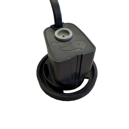 Avast Marine Plank_3.71. Black electronic component with a cable on a white background. Plank 3.71 Mixing Pump Upgrade (BETA) With Sicce Nano pump