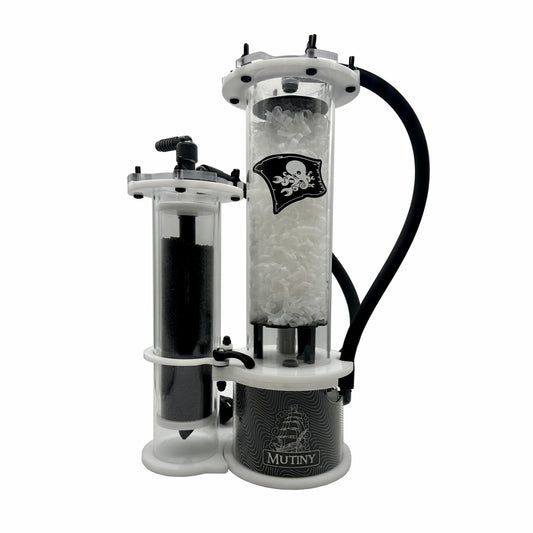 Aquarium filter with 'Mutiny' branding on a white background. Avast Marine _Mutiny2.1 Hero Image