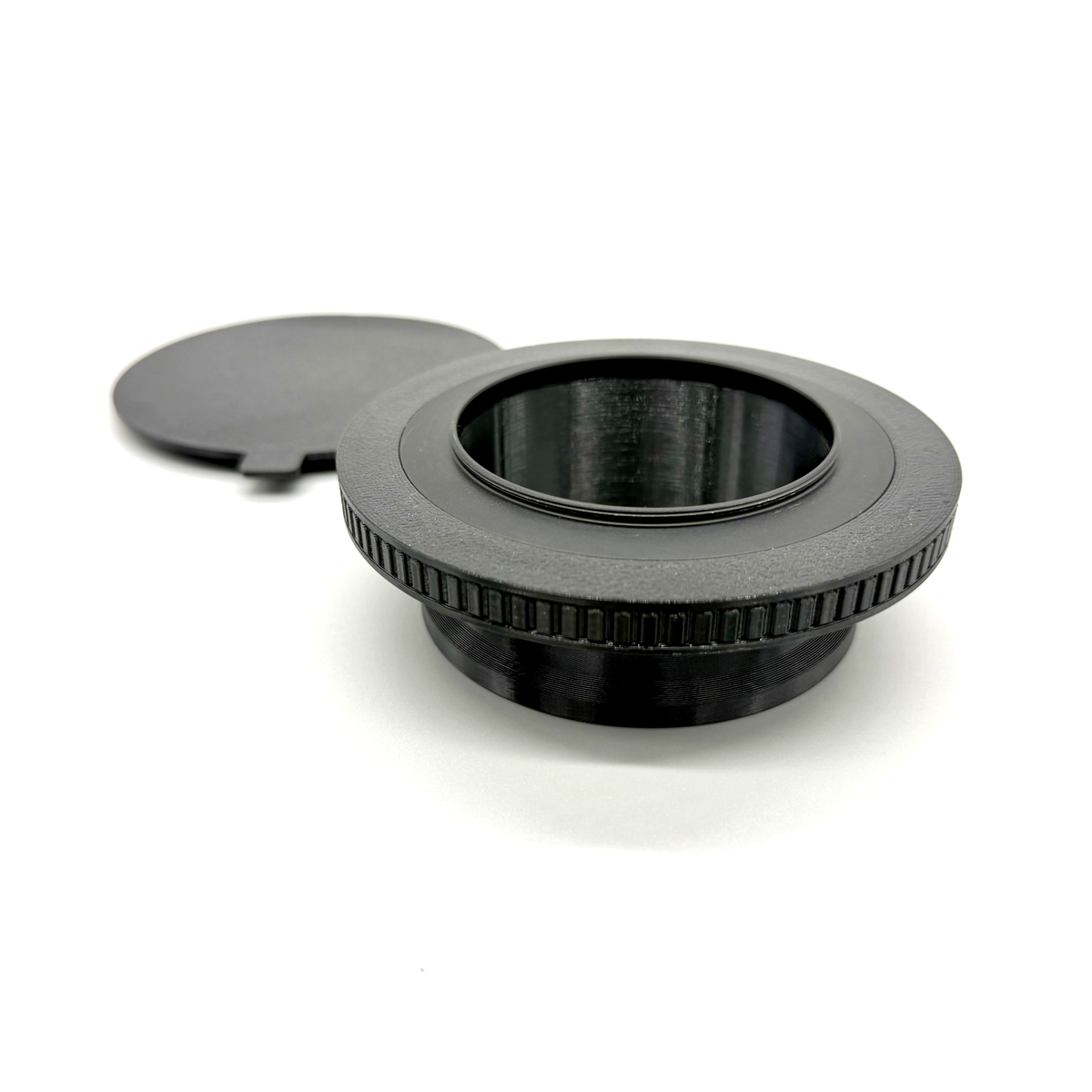 Porthole Mark II Prime Interface. Camera lens adapter on a white background